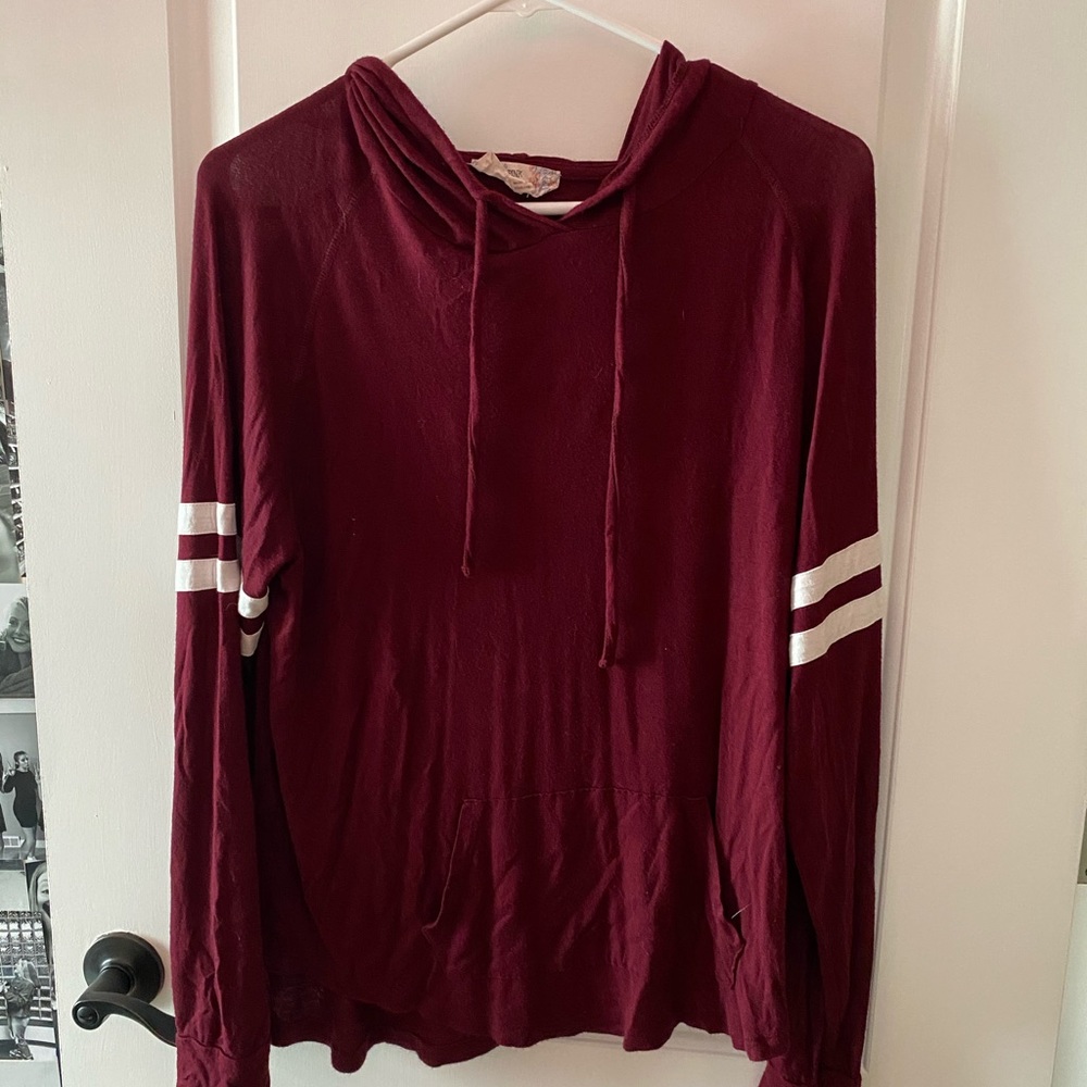PINK REPUBLIC Burgundy Hoodie
